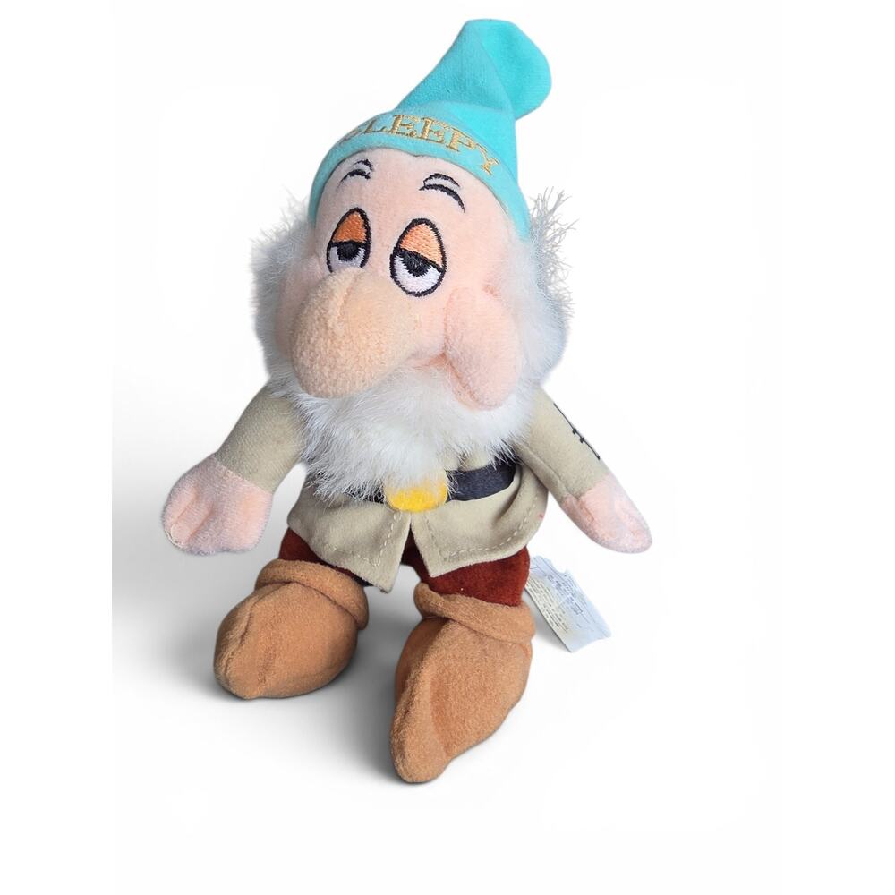 Disney Store Exclusive Snow White Sleepy Dwarf 8" Bean Bag plush toy - Picture 2 of 7